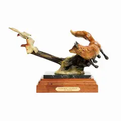Chance Glance by Jan Hinrichs, 1990, Patinated bronze, offered Jul 2022