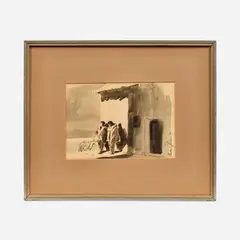 Frederic James, Southwest Scene, 1952, Pen and ink