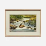 Jack O'Hara, Stream in Connemara, 1989, Watercolor on paper