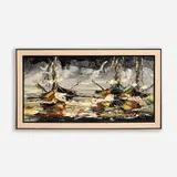 Jim Rabby, The Storm Is Over, 1972, Oil on canvas