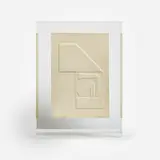 Omar Rayo, Matches, circa 1970 Intaglio embossed paper 10 3/4" x 7 1/2, Pencil