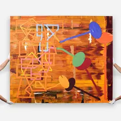 Warren Rosser, Mainframe Tracks, 1999, Acrylic on canvas