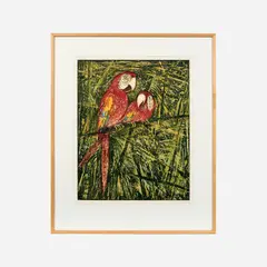 John Alexander, Parrots, 1989 Reduction, woodcut