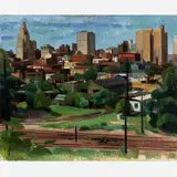 Wilbur Niewald, Kansas City, View from 20th and Charlotte