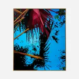 Raymond Olivero, Crimson Frond, 1984, Oil on canvas
