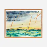Gordon Sherman, Site I, 1989, Watercolor on paper
