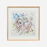 William Frederick Weege III, Cowomonoco, 1979 Hand-painted lamination print on handmade paper 21 1/4" x 20 3/4, Pencil