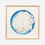 William Frederick Weege III, Oshkosh, 1979 Hand-painted lamination print on handmade paper 21 1/4" (diameter), Pencil