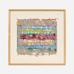 William Frederick Weege III, Grubtsoo, 1979 Hand-painted lamination print on handmade paper 18 1/4" x 19 1/2, Pencil