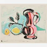Still Life with Lemon and Red Pitcher, circa 1975- by Estate of Pablo Picasso, 1980, Color lithograph on paper, offered Jun 2022