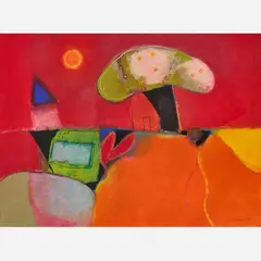 Don Beaulieu, Untitled (Landscape), 1987, Pastel and chalk