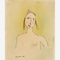 Don Beaulieu, Birthday Suit, 1985, Pastel