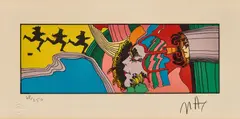 Break Through, circa mid-1970s by Peter Max, Color lithograph on paper, offered Jun 2022