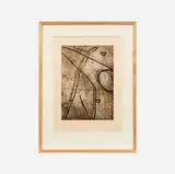Nona Hershey, Wires III: Man with a Hoop, 1986, Etching and aquatint on paper