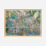 Norman J. Wagner, Frenzy: Encroachment upon the Earth, 1989, Color lithograph