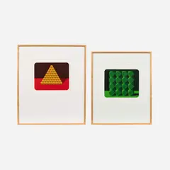 Marko Spalatin, Nautica VI & VIII, 1982 Serigraphs on paper 12 1/4" x 15" (each image) Each is, pencil
