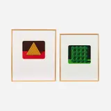 Marko Spalatin, Nautica VI & VIII, 1982 Serigraphs on paper 12 1/4" x 15" (each image) Each is