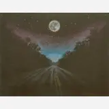 M. John English, The Road Was Lit, 1989, Colored pencil
