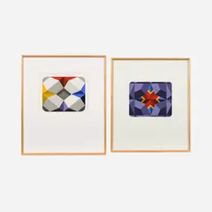 Marko Spalatin, Nautica VII & V, 1982 Serigraphs on paper 12 1/4" x 15" (each image) Each is, pencil