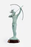 Richard Bergen, Ad Astra, 2004 Cast resin, wood, wire 22" height Edition of 100 The depiction of a Kansa warrior shooting an arrow into the sky, after the iconic 22-foot, bronze