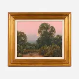 David Ballew, Moonrise (Peñasco, N.M.), 1993, Oil on board