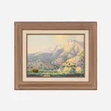 Jeff Otis, Untitled (Mountain Landscape), Oil on board