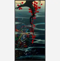 Red Leaves by Eyvind Earle, 1988, Serigraph on paper, offered Mar 2022