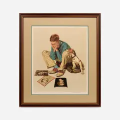 Norman Rockwell, Starstruck, 1976 Collotype on paper 24" x 20, Pencil