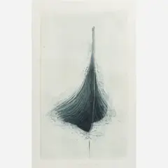 Robert Stackhouse, Gokstad (Sources & Structures #4), 1989 Color spitbite, etching on paper