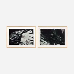 Hugh Merrill, Float World, 1985 Intaglio diptych with chine colle addition 21 3/4" x 33 1/4" (each image), Pencil