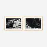 Hugh Merrill, Float World, 1985 Intaglio diptych with chine colle addition 21 3/4" x 33 1/4" (each image), Pencil