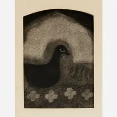 Black Goose by Nicholas Africano, 1971, Charcoal on paper, offered Jan 2022