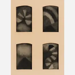 Elemental Forces by Nicholas Africano, 1971, Charcoal on paper, offered Jan 2022