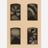 Nicholas Africano, Elemental Forces, 1971, Charcoal on paper