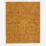 Nicholas Africano, Rage On, Pearly Queen, My Molly Bloom, 1971, Color etching on paper