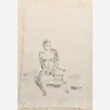 Nicholas Africano, Wiping Away Semen, 1988, Oil