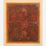 Georges Dussau, Flèche Orange (Orange Arrow), 1968, Color etching and aquatint on paper