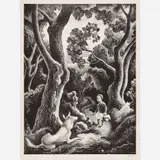 Thomas Hart Benton, Jessie and Jake, 1942, Lithograph on paper