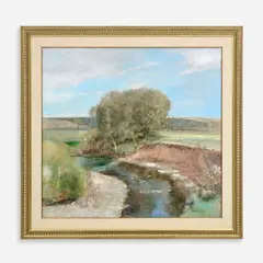 Robert Sudlow, Cottonwood Bend, 1997, Oil on canvas