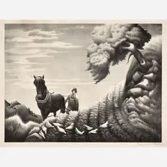 Bernard Joseph Steffen, Upland, 1942, Lithograph on paper