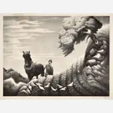 Bernard Joseph Steffen, Upland, 1942, Lithograph on paper