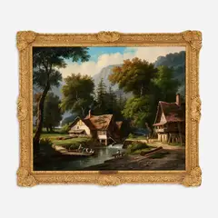 L. Emmanuel Postelle, Scene des Voges, 1843, Oil on canvas