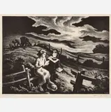 Thomas Hart Benton, Letters from Overseas, 1943, Lithograph on paper