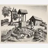 Gene Pyle, Rattle Bone Hollow, 1940, Lithograph on paper