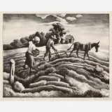 Thomas Hart Benton, Planting, 1939, Lithograph on paper