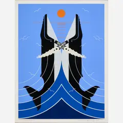 Charles Harper, Romance on the Richter Scale, 1981, Serigraph on paper