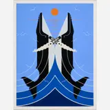 Charles Harper, Romance on the Richter Scale, 1981, Serigraph on paper