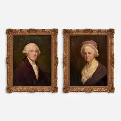 Daniel MacMorris, George Washington and Martha Washington, 1955, Oils on canvas