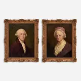 Daniel MacMorris, George Washington and Martha Washington, 1955, Oils on canvas