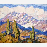Birger Sandzén, Snow and Sunshine, Boulder, Colorado